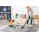 Naar Payas Area Rugs, Cream/Beige/Medallion Accent Power Loom Machine -Crafted Rug