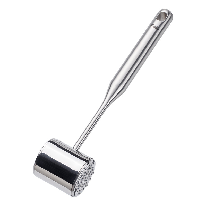 Fissler Essential Meat Tenderizer, 18/10 Stainless Steel Meat Mallet Hammer for Steak, Chicken & Poultry, Ergonomic Handle, Dishwasher Safe