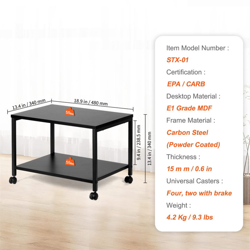 Nasteha 34.04cm H x 48cm W Desk Organiser