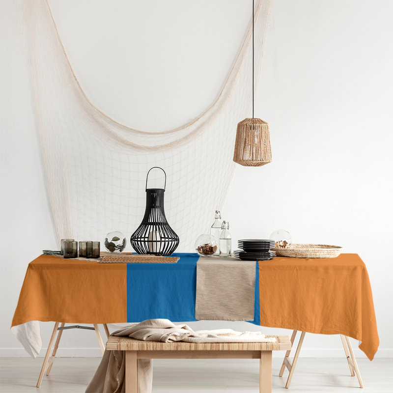 Nappe basket New Orleans, New York,Orange/Blue/Orange
