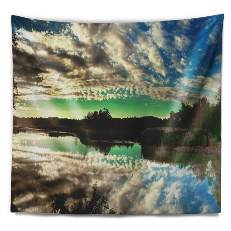 «Calm Seas X no Words» par Janelle Penner - reproduction d'art sur toile tendue, H 50 po x l 60 po