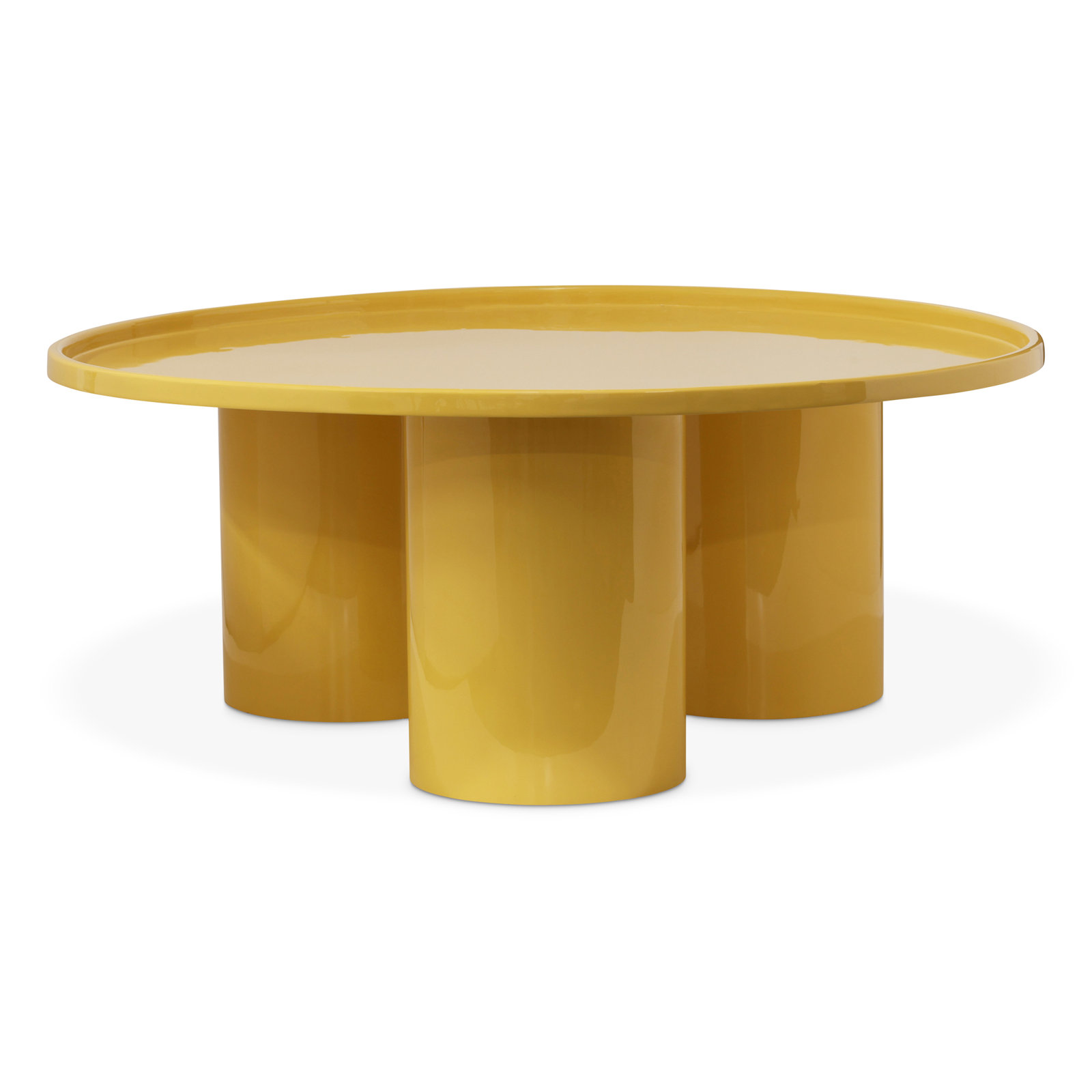 Isthia Single Coffee Table, Yellow Ochre