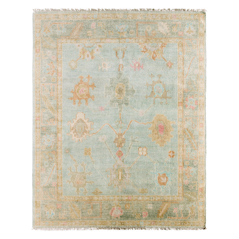 Jaipur Living Iona EVE09 Handknotted Floral Blue and Multicolor Area Rug (9'x12'), Rectangle 8' x 10'