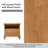 Arthelia Transitional 28.25''W 2-Drawers End table with Built-In Outlets USB Type-C and LED Light-1722800598