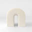Pouf ottoman moderne rembourré blanc-907225038