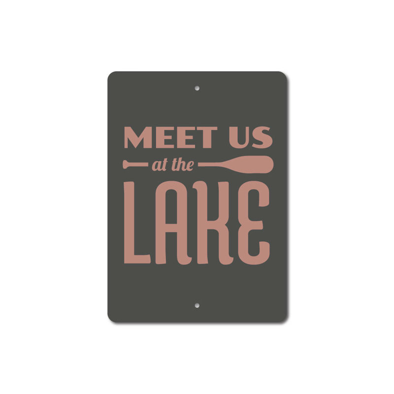 Plaque en aluminium Lake Oar, H 18 po x l 12 po x P 0,06 po