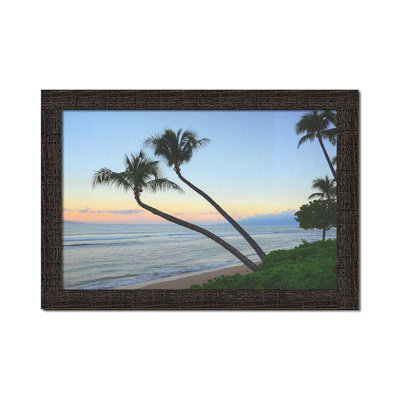 Sunrise Palms par Kelly Wade. Impression sur papier - Monté et encadré, taille de l'image - 30 x 45
