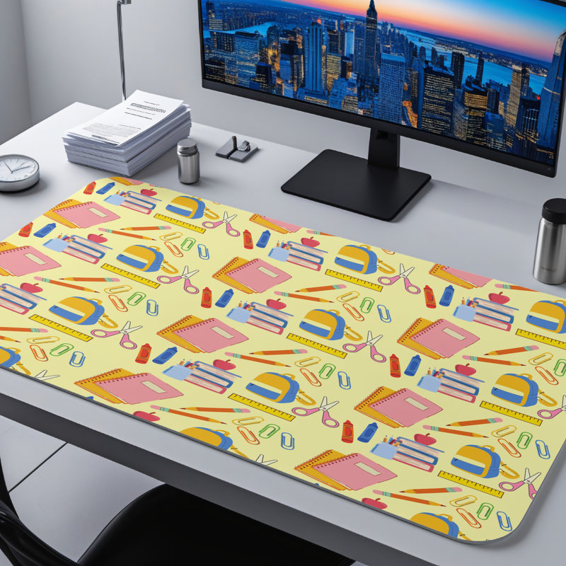 Polyester Desk Pad, 14.4x12.1