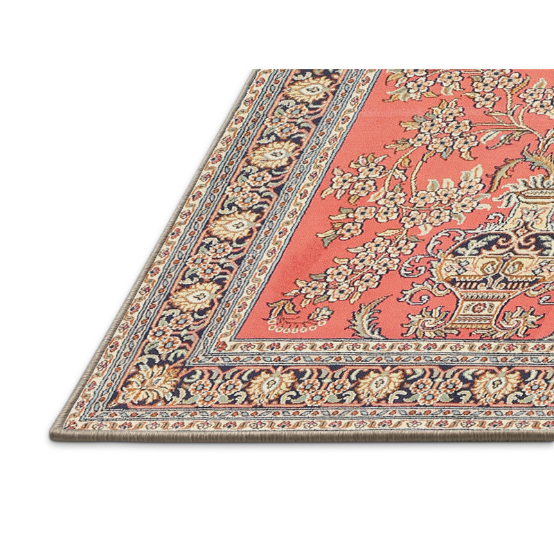 Tapis orange Southwestern, Rectangle 8 pi x 10 pi