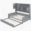 Lit de jour en bois avec lit gigogne, armoire et tablette tout-en-un-7008676-7008675