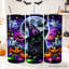 Verre noir 20 oz avec couvercle et tasse en acier inoxydable Spooky