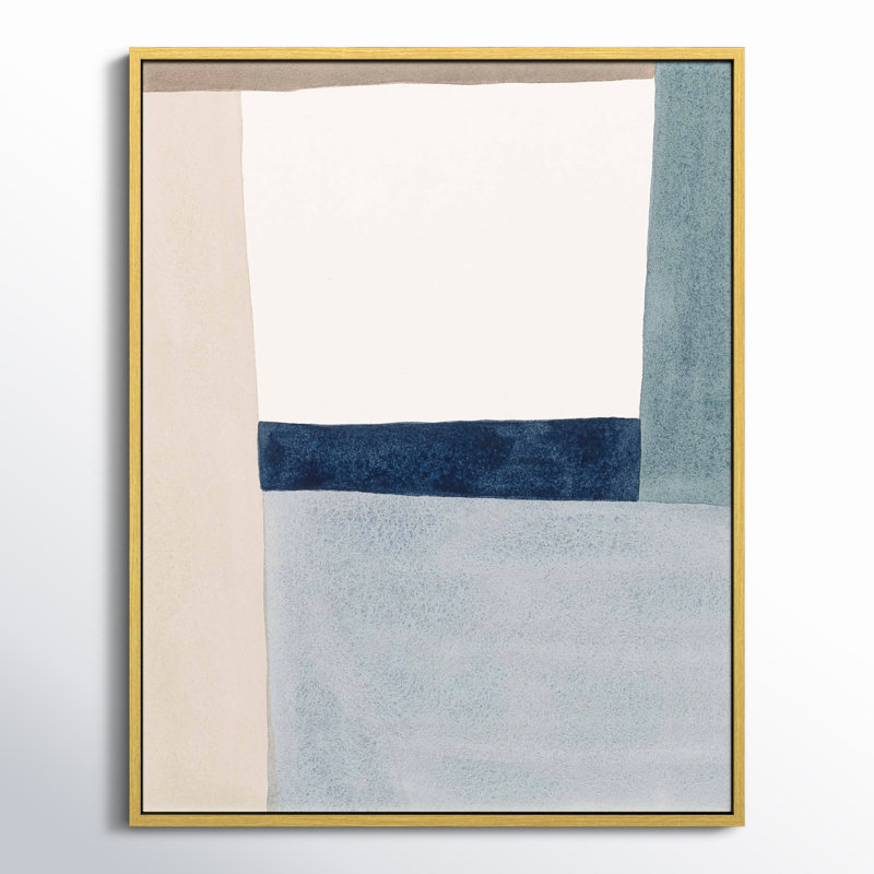 Composition by Julia Balfour - Framed Wall Art JB0500, 38" H x 30" W x 1.38" D, Gold Framed Canvas