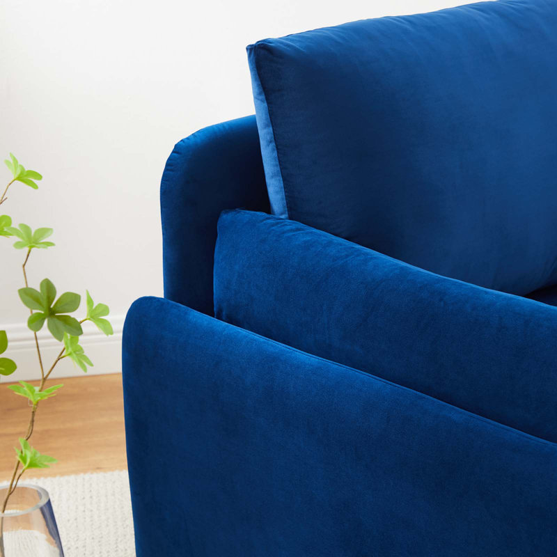 Fauteuil Indicate Performance, Velours marine