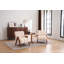 Ensemble de 2 chaises d'appoint en chenille de style Mid-Century moderne en forme de nuage, fauteuils de salon en bois massif pour le salon et la chambre à coucher-1769457551