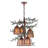 Knisely 5 - Light Dimmable Tiered Chandelier