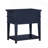 Carmona Midnight Blue 2-Drawer Tray Top Nightstand-889680975
