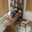 Bureau en bois massif noyer courbé-108687335-108687336