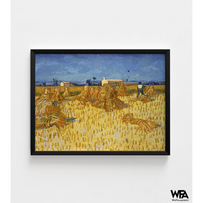 Vincent Van Gogh, récolte de maïs en Provence, reproduction d'art encadrée, peinture de Van Gogh, reproduction d'art encadrée, art mural encadré