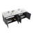 72'' Double Bathroom Vanity with Carrara Quartz Top-584364828-584364831
