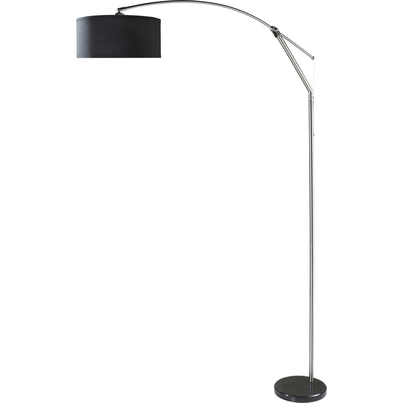 81" Black Arch with Adjustable Body Floor Lamp – Modern and Functional Lighting Solution