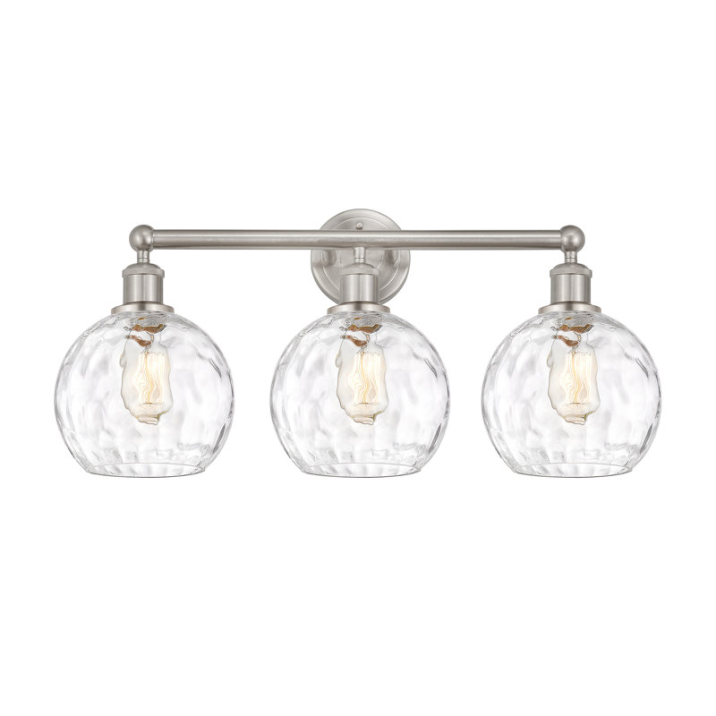 Ambrosane 3 - Light Dimmable Vanity Light, Satin Nickel