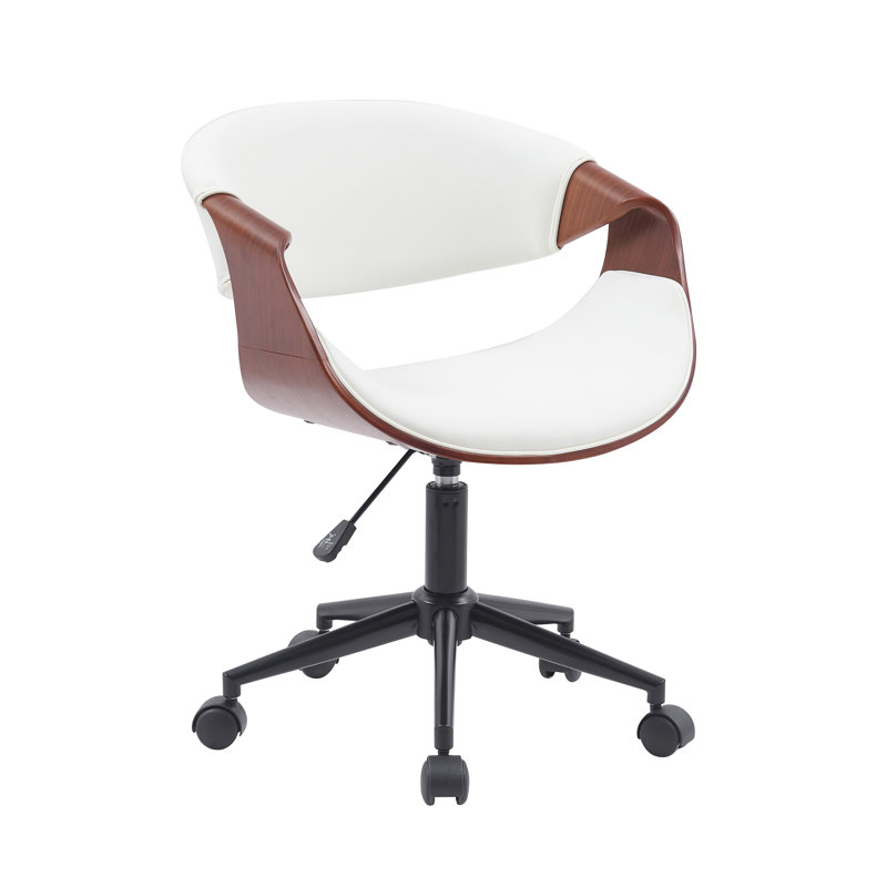 Chaise de bureau George Oliver Brina, Blanc