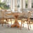 Ellen Solid Pine Wood Dining Table-767116998