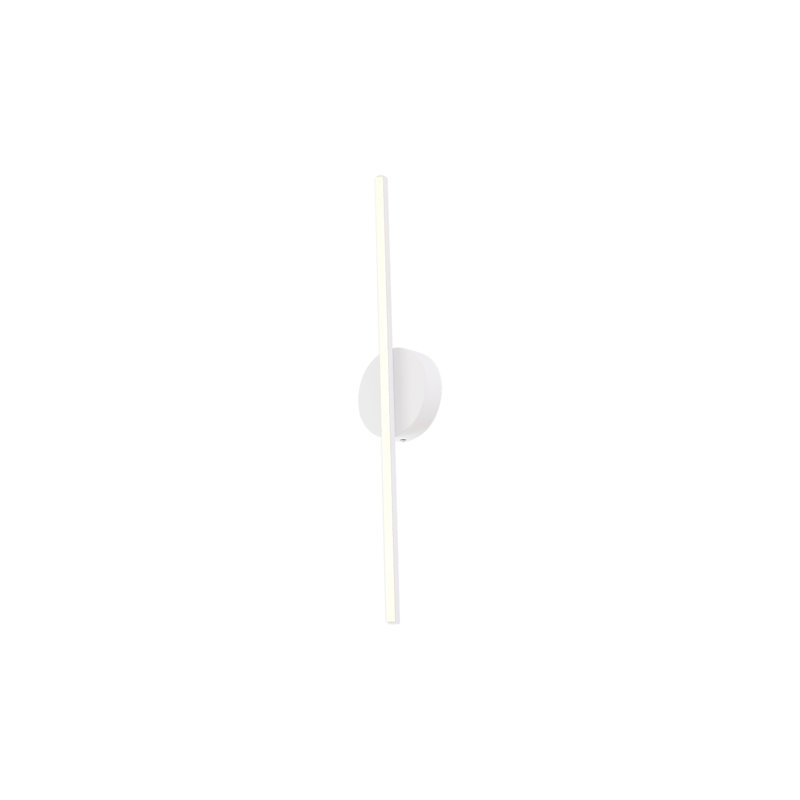 Applique murale à 1 lumière à intensité variable Chute, Blanc, H 4,75 po x l 23,5 po x P 1,875 po