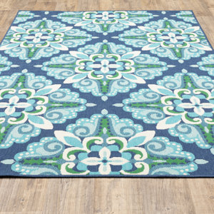 Lark Manor Deltana Synthetic Indoor/Outdoor Rug & Reviews | Wayfair