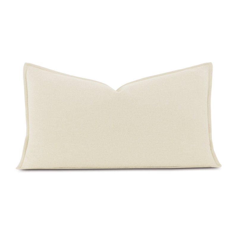 Brera Cotton Pillow Sham, Ivory, King