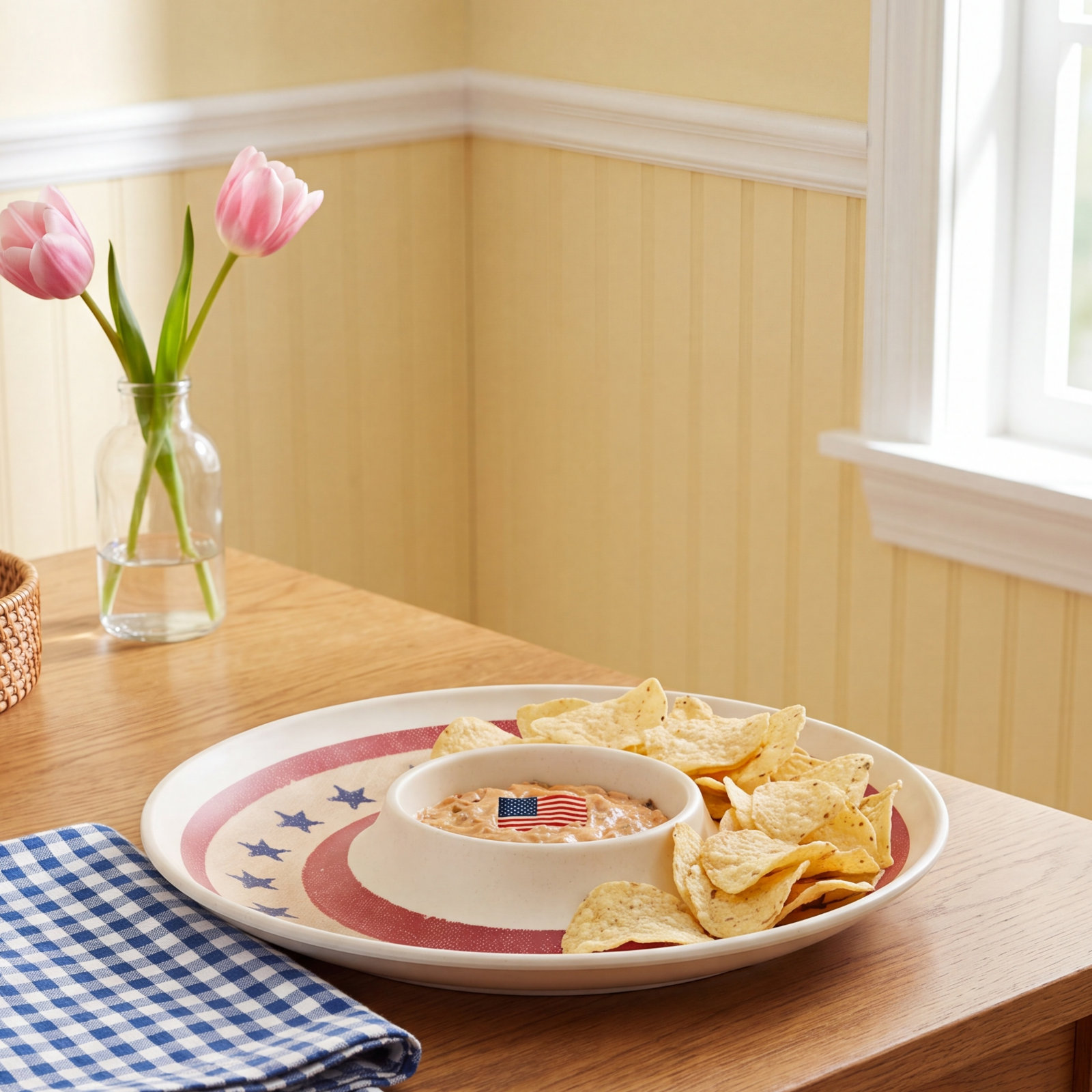 Oneida Vintage Americana Chip 'n Dip Tray
