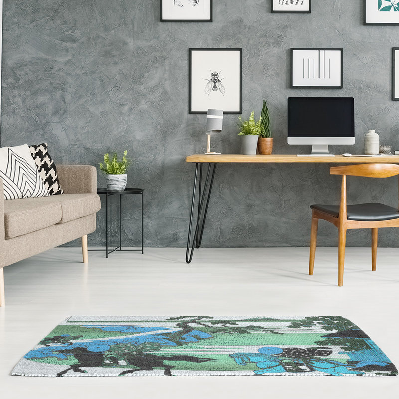 Chenille Indoor Rug, Rectangle 2' x 3'