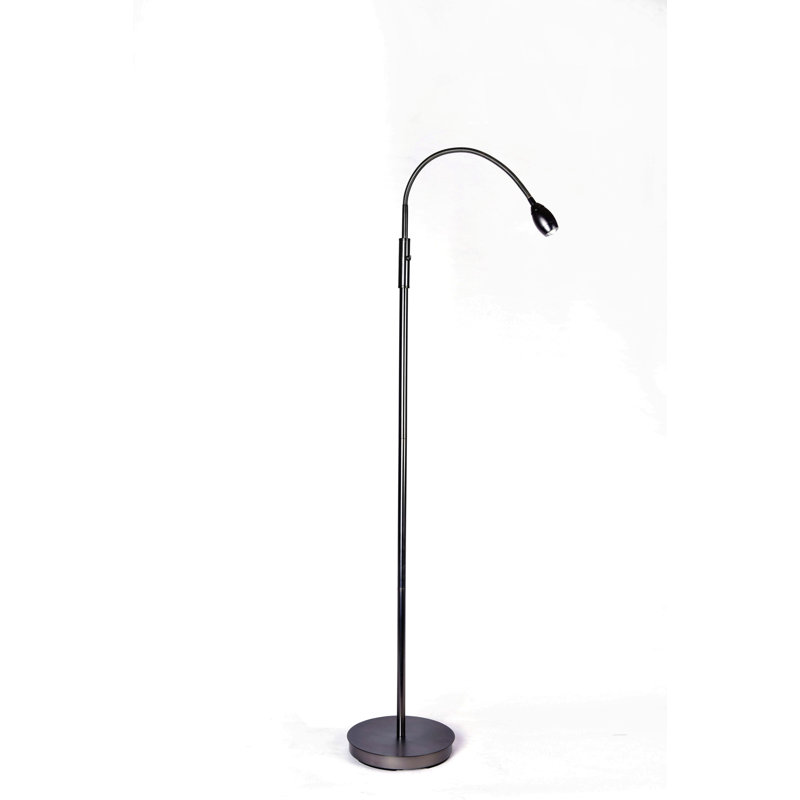 Natural Daylight Focused Beam Adjustable Beam LED Floor Lamp, Blackened Bronze, Blackened Bronze