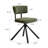 Stylish Modern Fabric Upholstered Solid Metal Dining Chairs-337885821