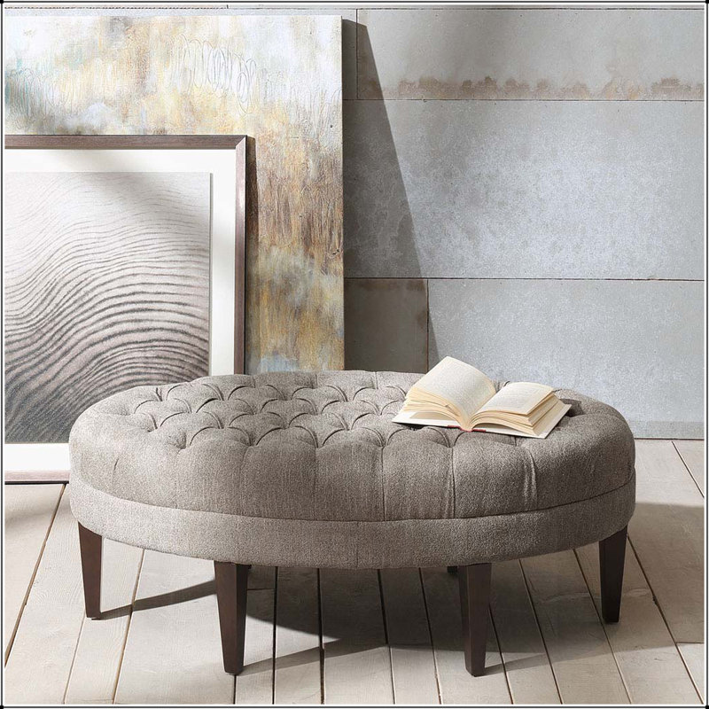 Bernville Upholstered Ottoman, Multicolor