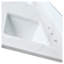 Comptoir de meuble-lavabo double 61 po Carrara