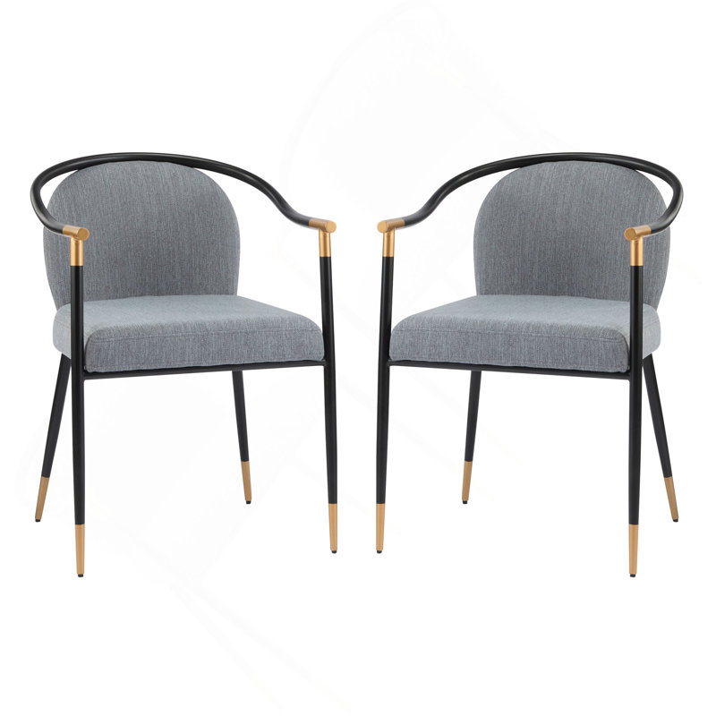 Chaise rembourrée Modern, Gris