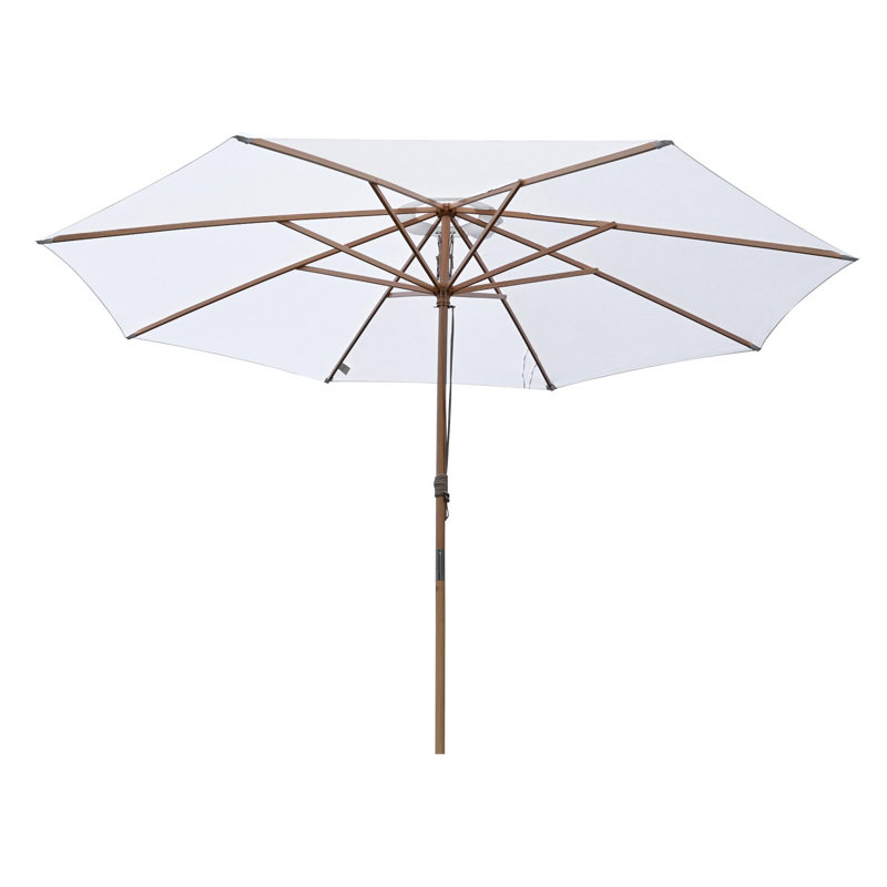 Grand porte-poulie en bois de hêtre massif de luxe de 13 pi Manske Organic pour hôtellerie, salon Vineyard Estate, spa bien-être - forêt classique, blanc minimaliste