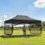 3x4.5m Pop Up Gazebo with Mesh Nettings, Outdoor Garden Party Tent Marquee-135726277