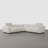 125'' Wide Upholstered Reclining Sofa With Console