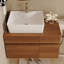 Petit meuble-lavabo flottant simple 31,5 pouces avec lavabo-125515236