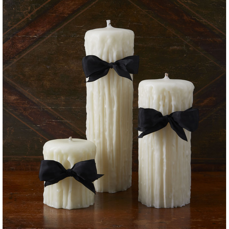 Unscented Pillar Candle, 5" x 4.5", Ivory