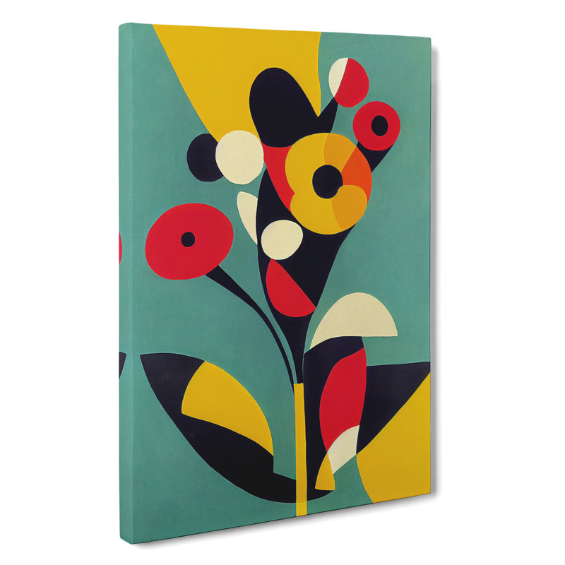 The Abstract Flowers No.2 - Wrapped Canvas, 50cm H x 35cm W x 3cm D