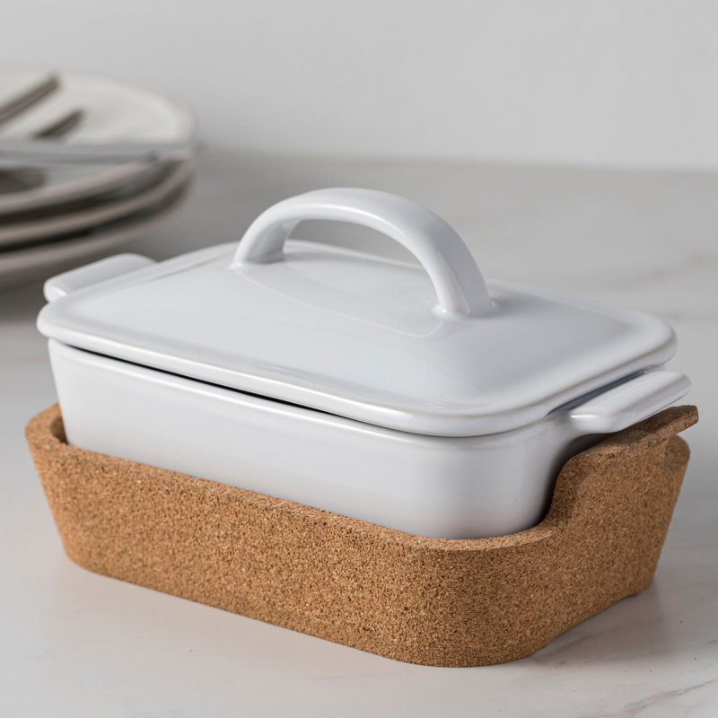 Cadeau Cov. Casserole avec plateau en liège