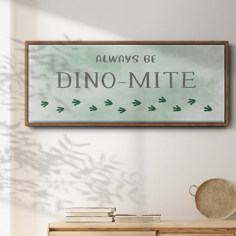 Dinomite- Framed Canvas, 20" H x 50" W