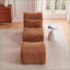 Méridienne moderne avec repose-pieds en chenille compressée pour petits espaces Sofas | Chenille | Orange-233073304