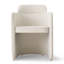 Fauteuil de salle à manger rembourré d'une hauteur de 18,5 po-2024016550