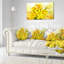 Bouquet de fleurs de narcisses jaunes - Coussin décoratif à imprimé floral-89810683-29895890