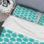 Motif de cercle vert - ensemble de housse de couette abstrait - polyester microfibre-1619948878