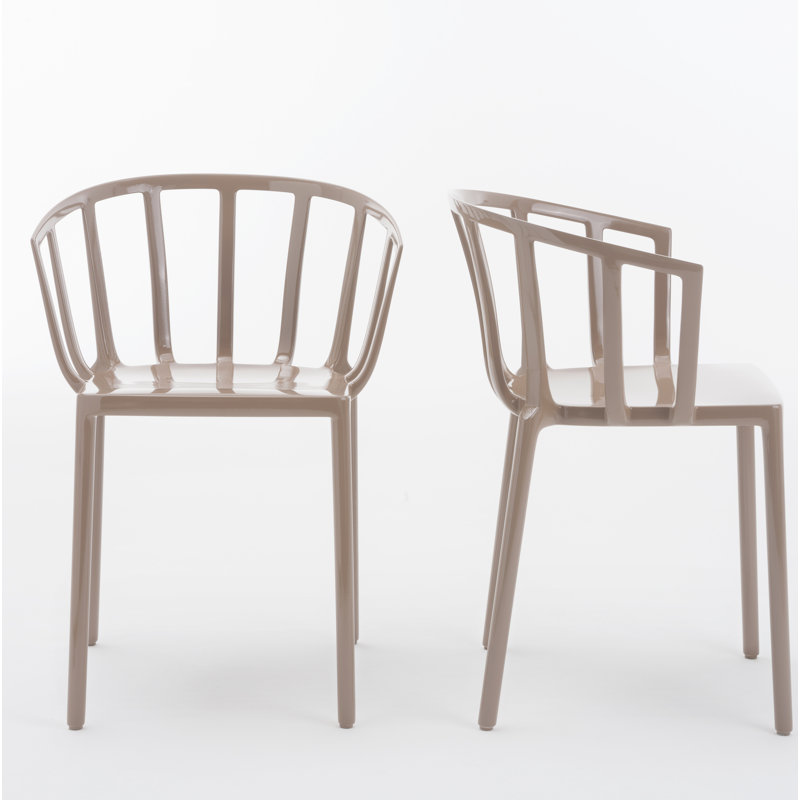 Venice Outdoor Dining Armchair, Taupe